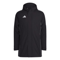 adidas Tiro 24 Parka Jas Zwart Wit