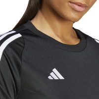 Chemise d'entraînement adidas Tiro 24 pour femme, noir et blanc