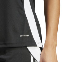 Chemise d'entraînement adidas Tiro 24 pour femme, noir et blanc