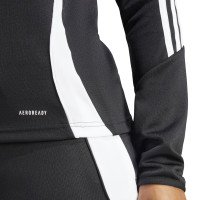 adidas Tiro 24 Haut d'Entraînement 1/4-Zip Femmes Noir Blanc