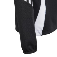 Survêtement Adidas Tiro 24 1/4-Zip pour enfants, noir et blanc