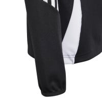 Haut d'entraînement adidas Tiro 24 1/4-Zip pour enfant, noir et blanc