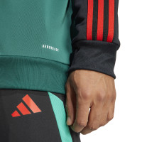 adidas Manchester United Trainingspak Hooded 2023-2024 Groen Zwart Rood