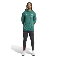 adidas Manchester United Trainingspak Hooded 2023-2024 Groen Zwart Rood