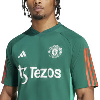 adidas Manchester United Trainingsset 2023-2024 Groen Zwart Rood