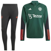 adidas Manchester United Survêtement 2023-2024 Enfants Vert Noir Rouge