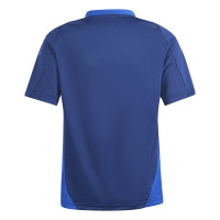 Chemise d'entraînement de compétition adidas Tiro 24 pour enfants, bleu foncé