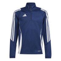 adidas Tiro 24 Haut d'Entraînement 1/4-Zip Enfants Bleu Foncé Blanc