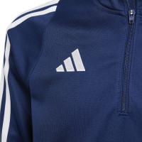 adidas Tiro 24 Haut d'Entraînement 1/4-Zip Enfants Bleu Foncé Blanc