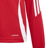adidas Tiro 24 Haut d'Entraînement 1/4-Zip Enfants Rouge Blanc