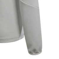 Survêtement adidas Tiro 24 1/4-Zip pour enfants gris noir blanc