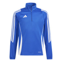 adidas Tiro 24 Haut d'Entraînement 1/4-Zip Enfants Bleu Blanc