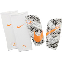 Nike CR7 Mercurial Lite Scheenbeschermers Wit Zwart Oranje