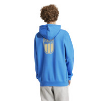 adidas Italie DNA Sweat à Capuche 2024-2026 Bleu Doré