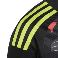 adidas Tiro 24 Competition Keepersshirt Lange Mouwen Kids Zwart Lichtgroen Rood