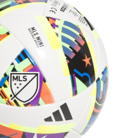 adidas MLS Mini Ballon de Foot Taille 1 2024-2025 Blanc Noir Multicolore