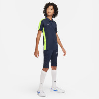 Nike Dri-FIT Academy 23 Polo Enfants Bleu Foncé Jaune Blanc