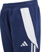 adidas Tiro 24 Sweat Trainingsbroek Kids Donkerblauw Wit