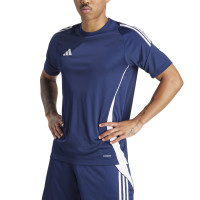 adidas Tiro 24 Maillot d'Entraînement Bleu Foncé Blanc