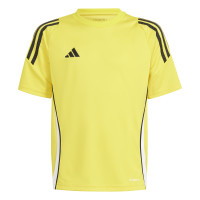 adidas Tiro 24 Voetbalshirt Kids Geel Zwart Wit