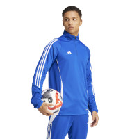 adidas Tiro 24 Trainingstrui 1/4-Zip Blauw Wit