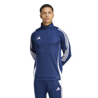 adidas Tiro 24 Haut d'Entraînement 1/4-Zip Bleu Foncé Blanc