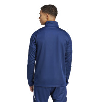adidas Tiro 24 Haut d'Entraînement 1/4-Zip Bleu Foncé Blanc