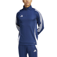 adidas Tiro 24 Haut d'Entraînement 1/4-Zip Bleu Foncé Blanc