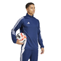 adidas Tiro 24 Haut d'Entraînement 1/4-Zip Bleu Foncé Blanc