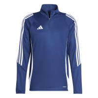 adidas Tiro 24 Haut d'Entraînement 1/4-Zip Bleu Foncé Blanc