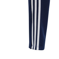 Pantalon d'entraînement adidas Tiro 24 Slim pour enfants bleu foncé et blanc