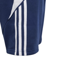 adidas Tiro 24 Sweat Broekje Kids Donkerblauw Wit