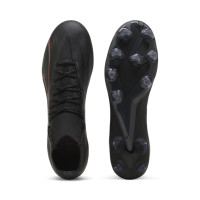 PUMA Ultra Pro Gazon Naturel Gazon Artificiel Chaussures de Foot (MG) Noir Bronze Gris Foncé