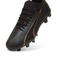 PUMA Ultra Match Gazon Naturel Gazon Artificiel Chaussures de Foot (MG) Noir Bronze Gris Foncé