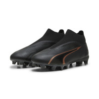 PUMA Ultra Match+ Sans Lacets Gazon Naturel Gazon Artificiel Chaussures de Foot (MG) Noir Bronze Gris Foncé