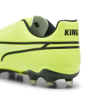 PUMA King Match Gras / Kunstgras Voetbalschoenen (MG) Geel Zwart