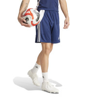 adidas Tiro 24 Short d'Entraînement Bleu Foncé Blanc