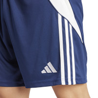 adidas Tiro 24 Short d'Entraînement Bleu Foncé Blanc