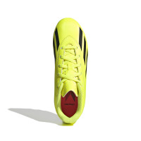 adidas X Crazyfast Club Gazon Naturel Gazon Artificiel Chaussures de Foot (MG) Jaune Noir Blanc