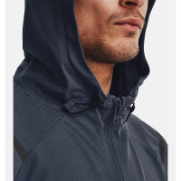 Under Armour Unstoppable Trainingsjack Hooded Donkergrijs Zwart