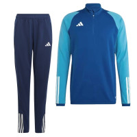 adidas Tiro 23 Competition 1/4-Zip Survêtement Enfants Bleu Bleu Clair Bleu Foncé