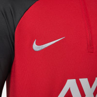 Nike Liverpool Strike Survêtement 1/4-Zip 2023-2024 Enfants Rouge Gris Foncé Gris