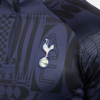 Nike Tottenham Hotspur Strike Trainingspak 1/4-Zip 2023-2024 Donkerblauw Zwart Wit