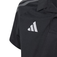 adidas Tiro 24 Competition Polo Kids Zwart Donkergrijs