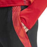 adidas Tiro 24 Competition Trainingsbroek Zwart Rood Oranje