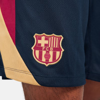 Nike FC Barcelona Strike Trainingsbroekje 2023-2024 Donkerblauw Bordeauxrood Goud
