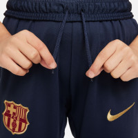 Nike FC Barcelona Strike Trainingspak 1/4-Zip 2023-2024 Kids Bordeauxrood Donkerblauw Goud