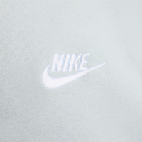 Sweat à capuche polaire Nike Sportswear Club gris clair blanc