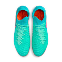 Nike Phantom GX II Elite Gazon Naturel Chaussures de Foot (FG) Turquoise Vert Clair Multicolore