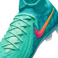 Nike Phantom Luna II Elite Gazon Naturel Chaussures de Foot (FG) Turquoise Vert Clair Multicolore